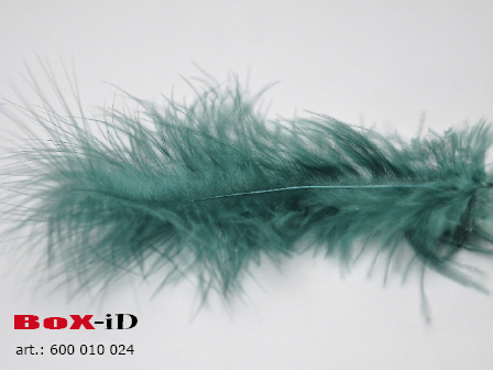 Plumes Marabou +/- 14 cm couleur 24 vert profond